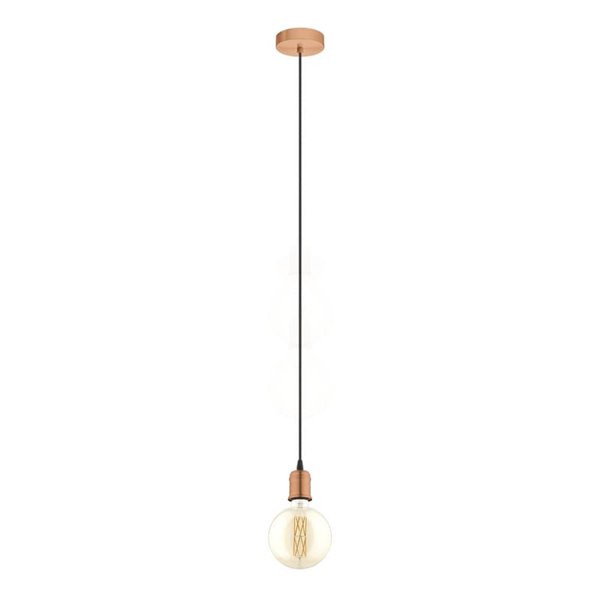 Lámpara Colgante YORTH Cobre Cepillado E27 | Estilo Vintage | EGLO