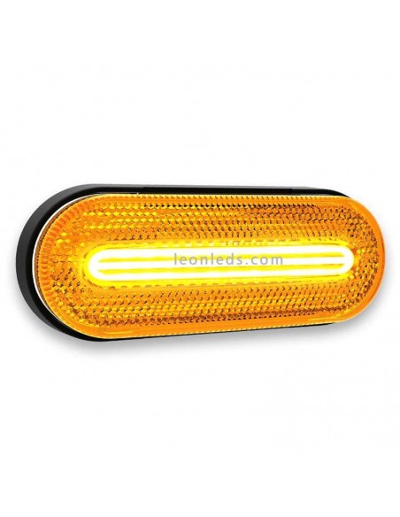 Luz Lateral e LED Indicador FT-071 da Fristom com Cabo Âmbar | leonleds