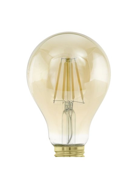Lâmpada LED Decorativa A75 Âmbar 4W 2200K E27 | Luz quente