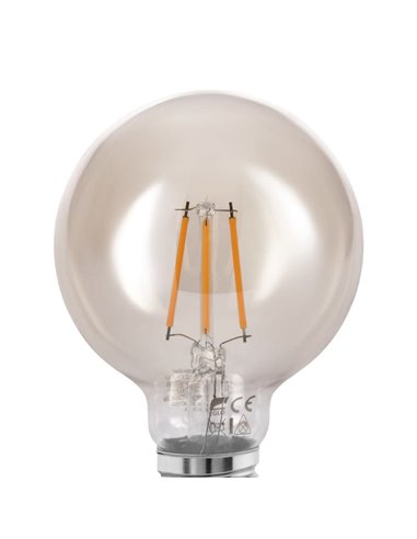Ampoule Décorative LED Ambre G80 4W 2200K E27 | Lumière ambiante