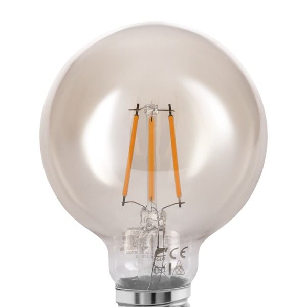 Lâmpada decorativa LED âmbar G80 4W 2200K E27 | Luz Ambiente