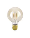 Bombilla Decorativa LED G80 Ámbar 4W 2200K E27 | Luz Ambiente