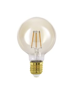 Bombilla Decorativa LED G80 Ámbar 4W 2200K E27 | Luz Ambiente