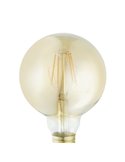 Bombilla Decorativa LED G95 Ámbar 4W 2200K E27 | Luz Cálida y Elegante