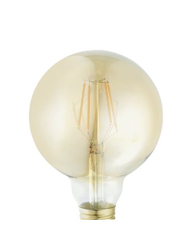Bombilla Decorativa LED G95 Ámbar 4W 2200K E27 | Luz Cálida y Elegante