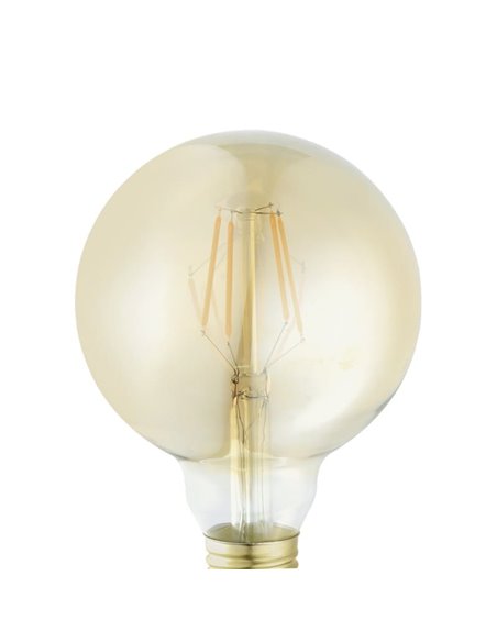 Bombilla Decorativa LED G95 Ámbar 4W 2200K E27 | Luz Cálida y Elegante