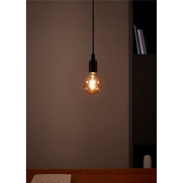 Bombilla Decorativa LED G95 Ámbar 4W 2200K E27 | Luz Cálida y Elegante