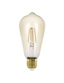 Bombilla Decorativa LED ST64 Ámbar 4W 2200K E27 | Estilo Vintage