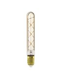 Bombilla LED decorativa T30 ZIGZAG Ámbar 4W 2200K E27 | Diseño Vintage