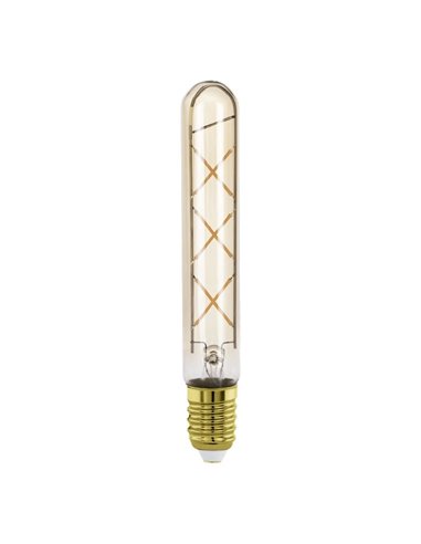 Bombilla LED decorativa T30 ZIGZAG Ámbar 4W 2200K E27 | Diseño Vintage