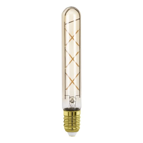 Bombilla LED decorativa T30 ZIGZAG Ámbar 4W 2200K E27 | Diseño Vintage