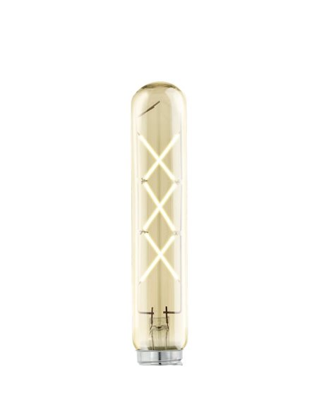 Bombilla LED decorativa T30 ZIGZAG Ámbar 4W 2200K E27 | Diseño Vintage