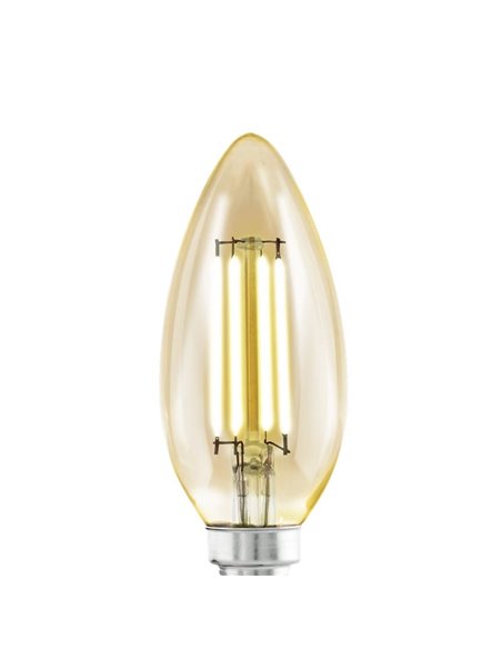 Bombilla LED Decorativa C35 Ámbar 4W 2200K E14 | Forma de Vela