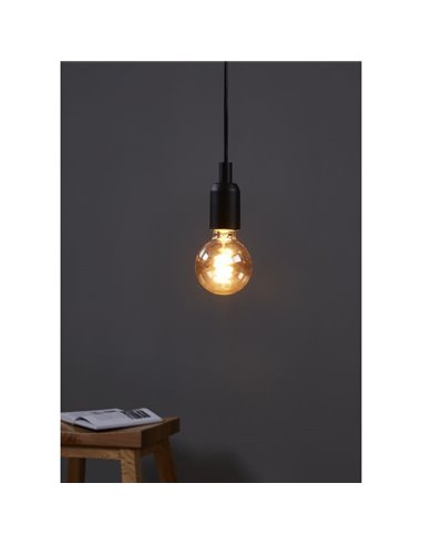 Bombilla LED Decorativa G80 Ámbar 4W 2000K E27 | Regulable y Decorativa