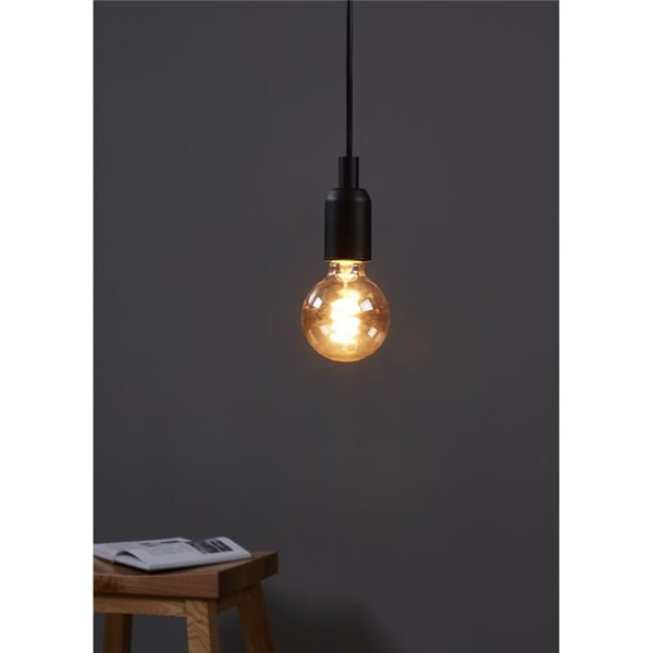 Bombilla LED Decorativa G80 Ámbar 4W 2000K E27 | Regulable y Decorativa
