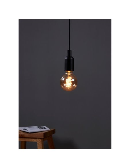 Bombilla LED Decorativa G80 Ámbar 4W 2000K E27 | Regulable y Decorativa