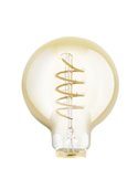 Bombilla LED Decorativa G80 Ámbar 4W 2000K E27 | Regulable y Decorativa
