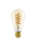 Bombilla LED Decorativa ST64 Ámbar 4W 2000K E27 | Diseño Vintage y Regulable