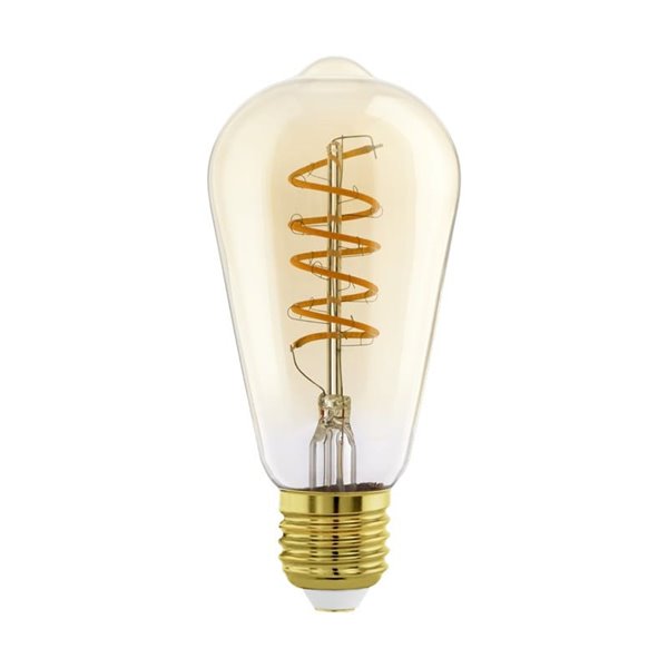 Bombilla LED Decorativa ST64 Ámbar 4W 2000K E27 | Diseño Vintage y Regulable