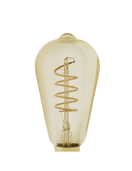 Bombilla LED Decorativa ST64 Ámbar 4W 2000K E27 | Diseño Vintage y Regulable