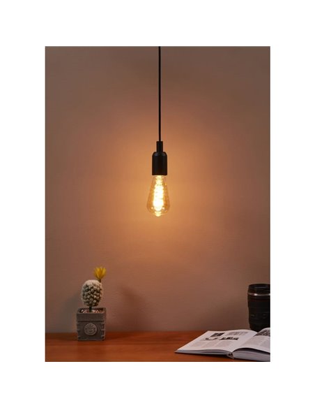 Bombilla LED Decorativa ST64 Ámbar 4W 2000K E27 | Diseño Vintage y Regulable