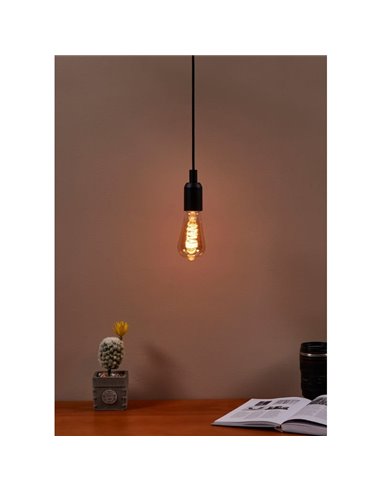 Bombilla LED Decorativa ST64 Ámbar 4W 2000K E27 | Diseño Vintage y Regulable