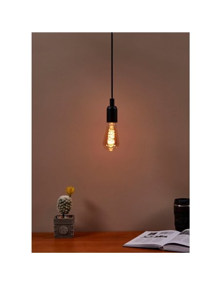 Bombilla LED Decorativa ST64 Ámbar 4W 2000K E27 | Diseño Vintage y Regulable