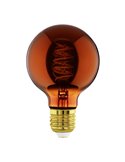 Bombilla LED Decorativa G80 Cobre 4W 2000K E27 | Decorativa y Vintage