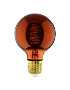 Bombilla LED Decorativa G80 Cobre 4W 2000K E27 | Decorativa y Vintage