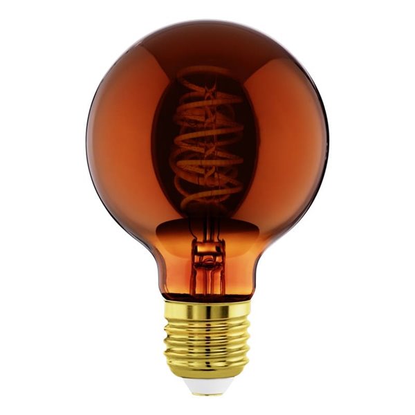 Bombilla LED Decorativa G80 Cobre 4W 2000K E27 | Decorativa y Vintage