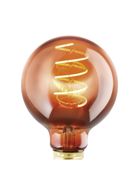 Lâmpada LED Decorativa G80 Cobre 4W 2000K E27 | Decorativo e Vintage