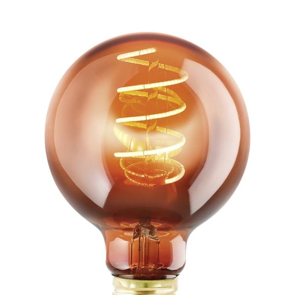 Bombilla LED Decorativa G80 Cobre 4W 2000K E27 | Decorativa y Vintage