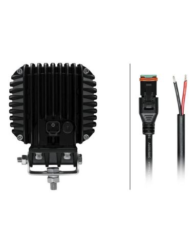 Conector y trasera de Faro LED cuadrado potente de largo alcance Hella S5000 5000Lm 1GA 357 109-211 66W Hella