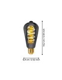 Bombilla LED Decorativa ST64 Smoky 4W 2000K E27 | Diseño Decorativo Vintage