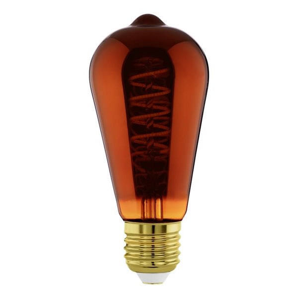 Ampoule LED Décorative ST64 Cuivre 4W 2000K E27 | Design vintage et décoratif