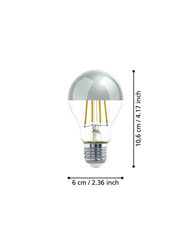 Bombilla LED Decorativa A60 Cobre 7.3W 2700K E27 | Luz Cálida y Antideslumbrante