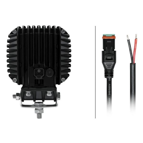 Conector y trasera de Faro LED cuadrado potente de largo alcance Hella S5000 5000Lm 1GA 357 109-211 66W Hella