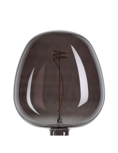 Bombilla LED decorativa grande, G190 Negra 4W 2000K E27 con filamento