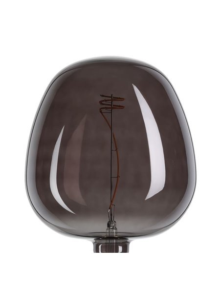 Lâmpada LED decorativa grande, G190 Preta 4W 2000K E27 com filamento