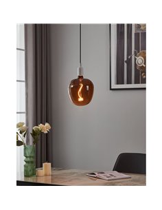 Grande ampoule LED décorative, G190 Noir 4W 2000K E27 à filament 2
