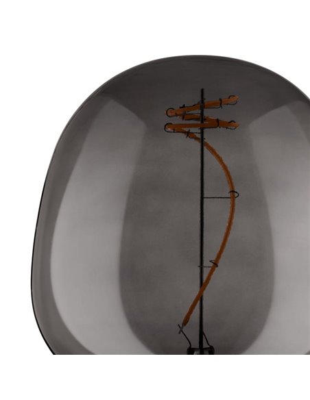 Ampoule LED décorative, G125 Noir 4W 2000K E27 à filament