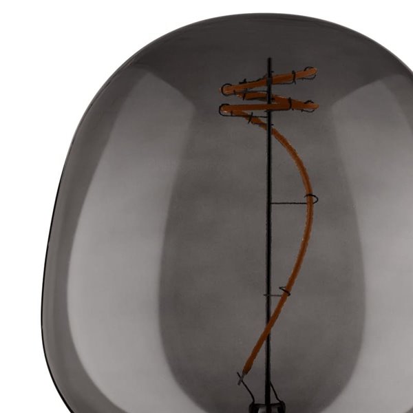 Bombilla LED decorativa, G125 Negra 4W 2000K E27 con filamento