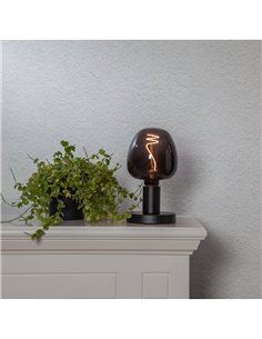 Bombilla LED decorativa, G125 Negra 4W 2000K E27 con filamento 2