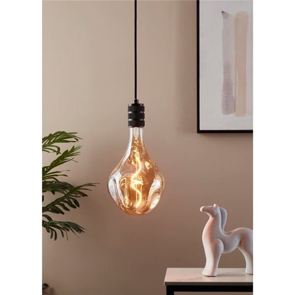 Bombilla LED D165 Ámbar 4W 2700K E27 | Decorativa de Gran Tamaño