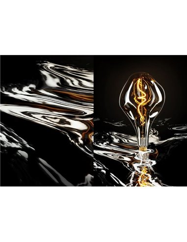 Lâmpada LED D165 Fumê 4W 2700K E27 | Grande Decorativo