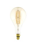 Bombilla LED big size regulable decorativa PS160, Ámbar 8W 2100K E27, de filamento