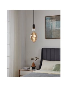 Bombilla LED decorativa E140 Ámbar 8W 2100K E27, de filamento 2