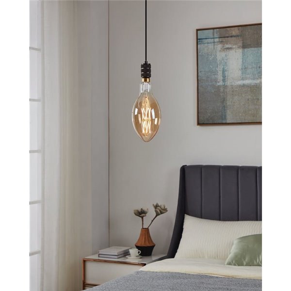 Ampoule LED décorative E140 Ambre 8W 2100K E27, filament