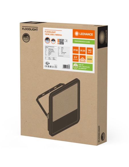 Proyector LED Exterior Blanco 133W - 200 - 20,000Lm IP66 Ledvance Gen4 FL 200 P 133W 20KLM 3000K