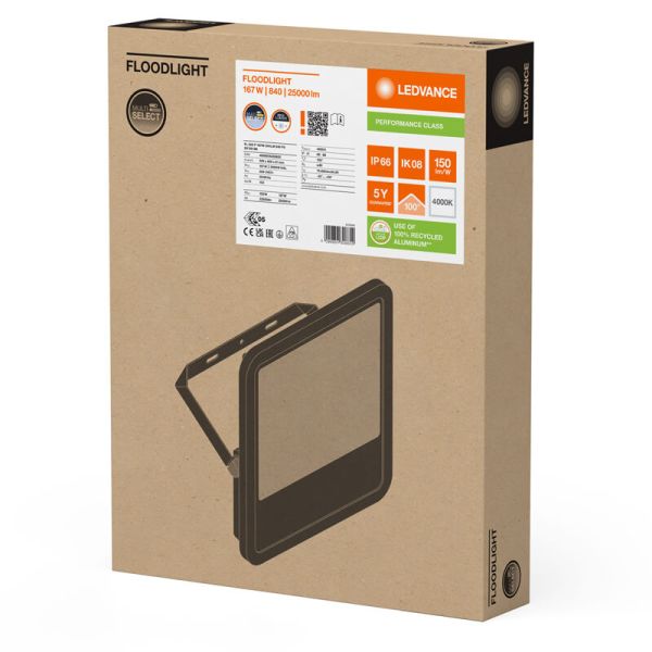 Holofote LED Preto Externo 167W - 250...